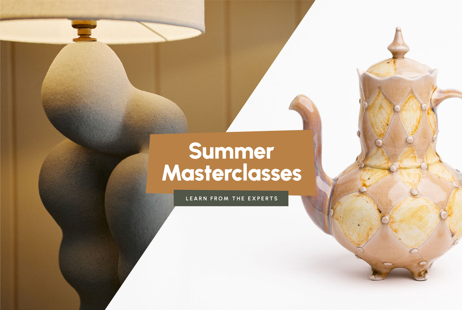 Stone Studio: Summer Masterclass | Hand Building and Wheel Throwing Advanced Pottery Workshops. 