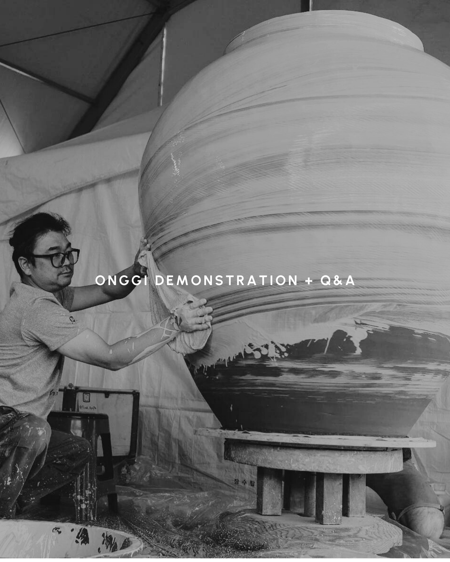 Onggi Demonstration + Q&A with Kwak Kyungtae