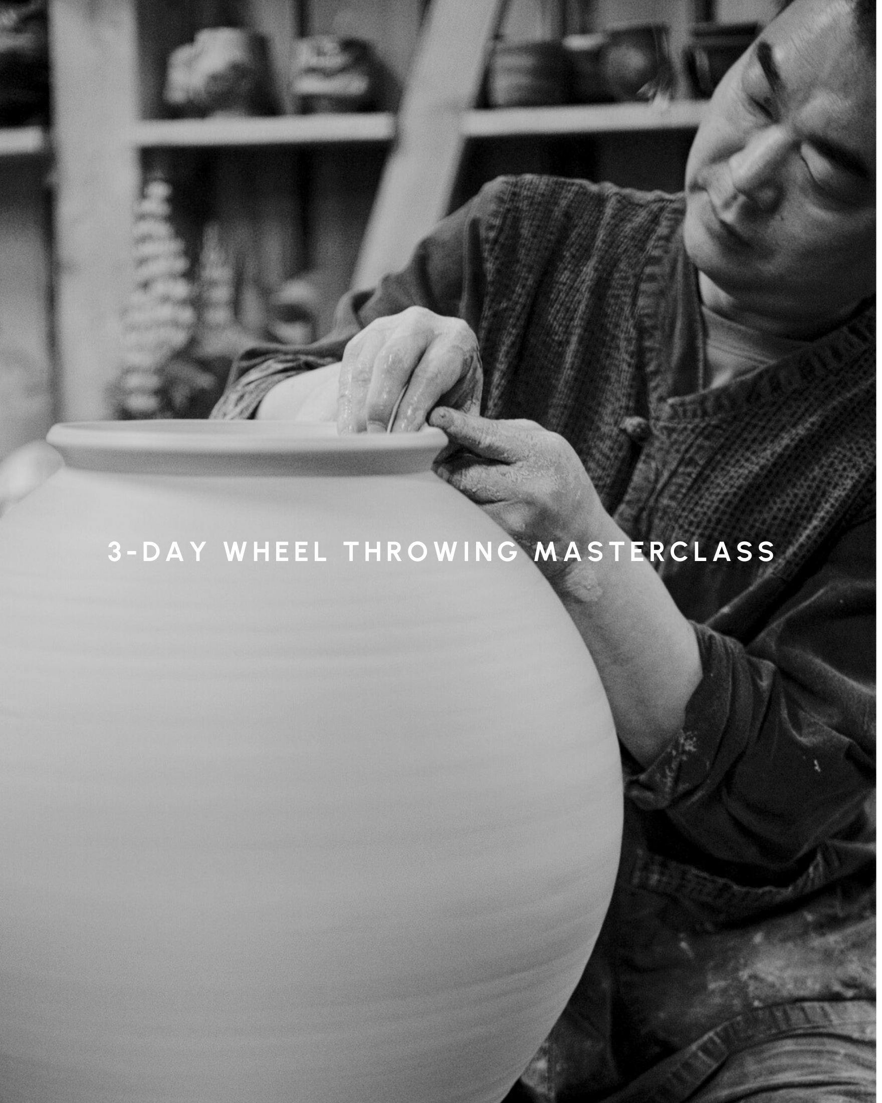 3-Day Korean Wheel Throwing Masterclass with Kwak Kyungtae (Deposit)